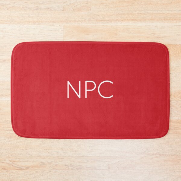 Item preview, NPCs, the important video game characters. White on flame scarlet. designed and sold by PrintPit.
