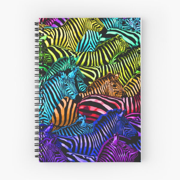 Item preview, Rainbow bright colors painted Zebras designed and sold by Jennifer Stedman.
