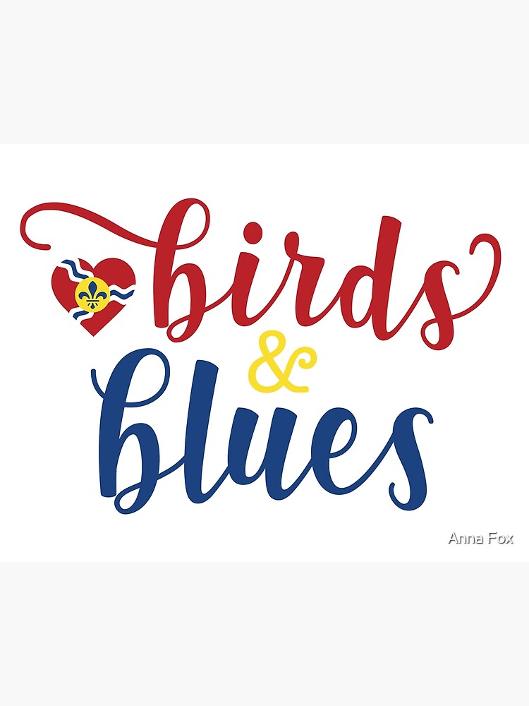St. Louis Cardinals and Blues Art Board Print for Sale by Anna