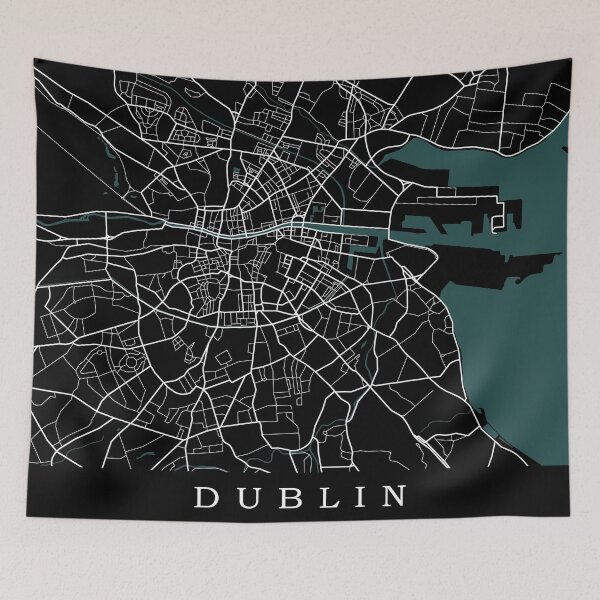 Item preview, Dublin Map designed and sold by rogue-design.