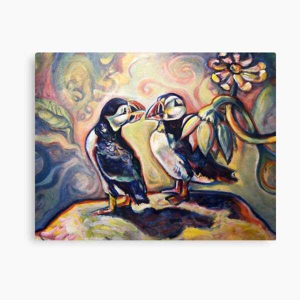 Pair of Puffins Canvas Print