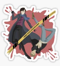 Crime scene investigation round Sticker