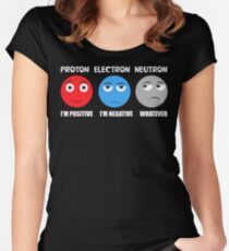 Proton Electron Neutron T Shirt Women's Fitted Scoop T-Shirt