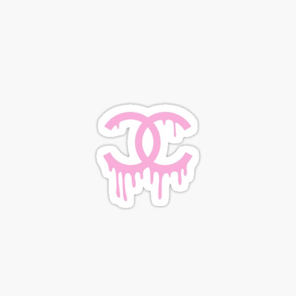 pink drip Sticker