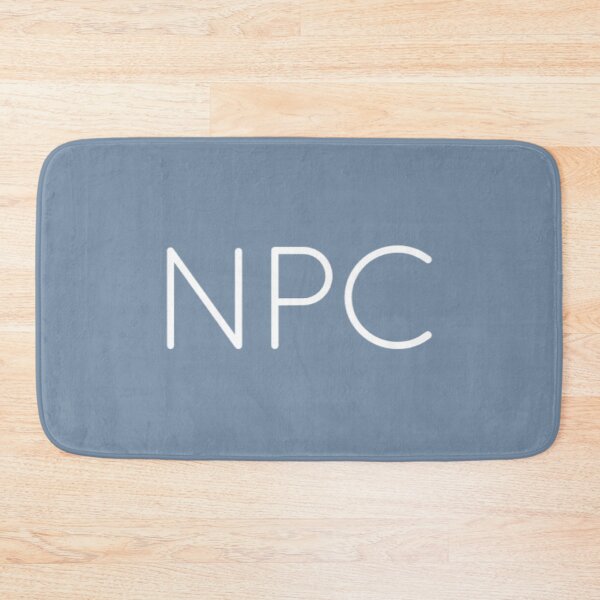 Item preview, Cosplay as a NPC with this! White on faded denim blue. designed and sold by PrintPit.