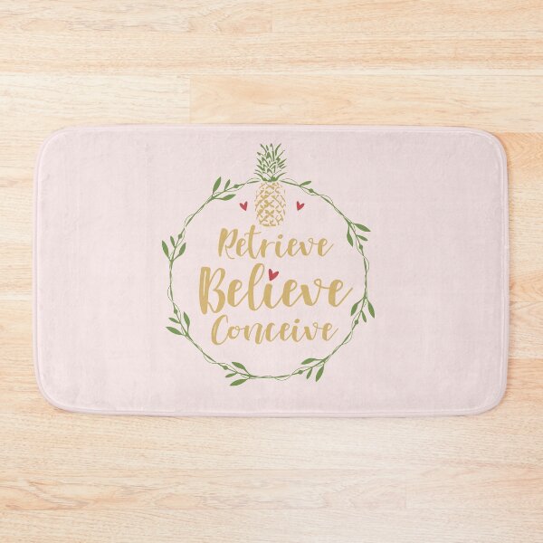 Item preview, Retrieve Believe Conceive IVF Pineapple Inspirational Quote Cute  designed and sold by alenaz.