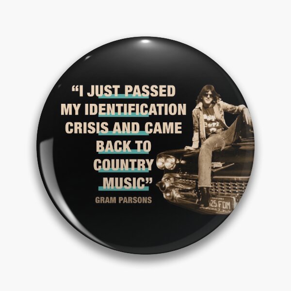 Item preview, Gram Parsons Quote:  "I Just Passed My Identification Crisis And Came Back To Country Music" designed and sold by TIGERDAVER.