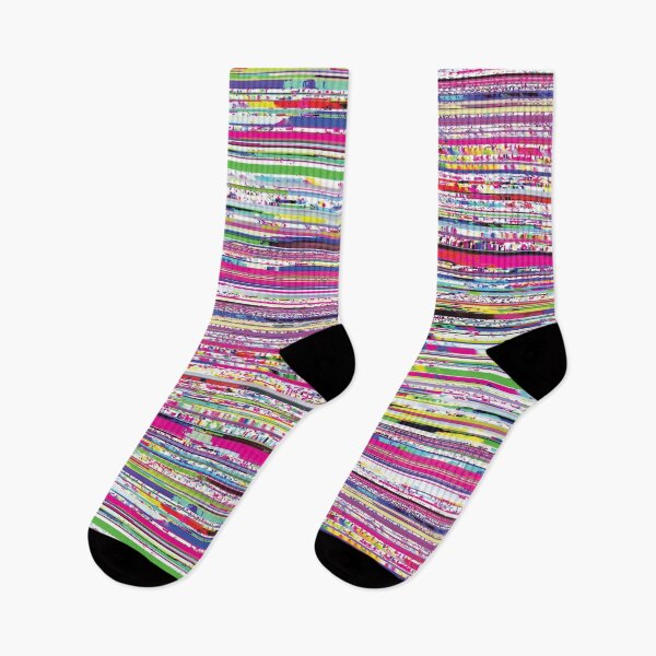 Item preview, mega glitch with pink cyberpunk stripes designed and sold by frauenbrauen.