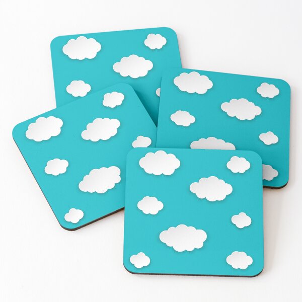 Item preview, Cartoon white cloud on blue sky pattern designed and sold by elgreko.