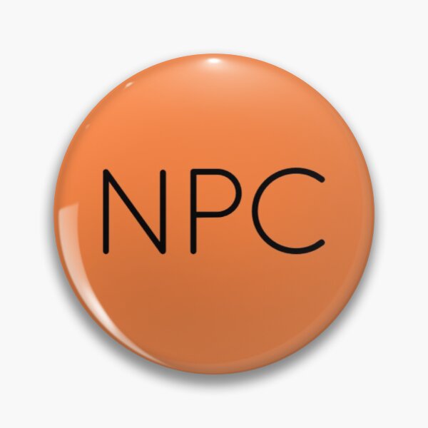 Item preview, Cosplay as a NPC with this! Black on orange peel. designed and sold by PrintPit.