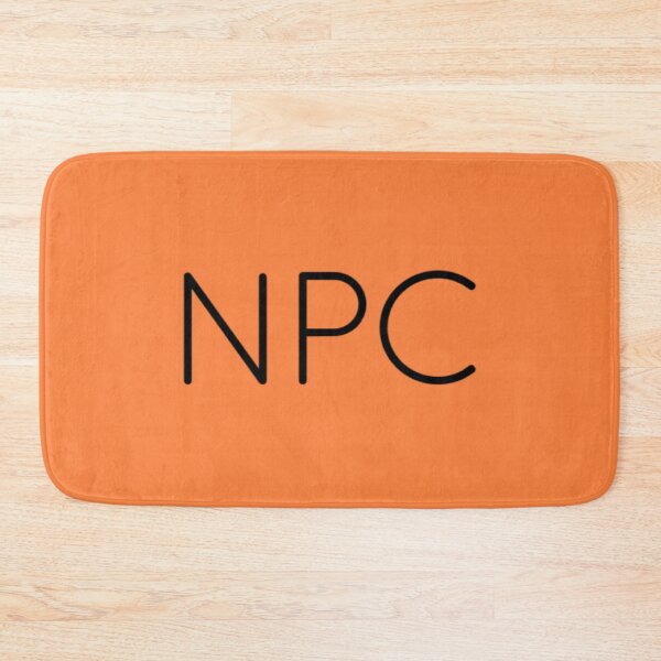 Item preview, Cosplay as a NPC with this! Black on orange peel. designed and sold by PrintPit.