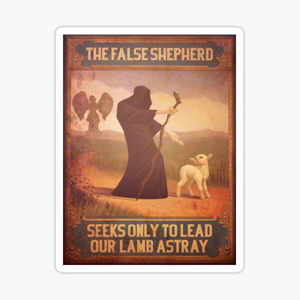 BioShock Infinite – The False Shepherd Seeks Only To Lead Our Lamb Astray Sticker