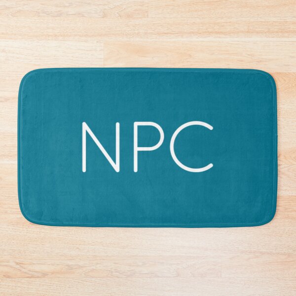 Item preview, Cosplay as a NPC with this! White on mosaic blue. designed and sold by PrintPit.