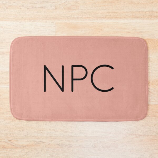 Item preview, Cosplay as a NPC with this! Black on coral pink. designed and sold by PrintPit.
