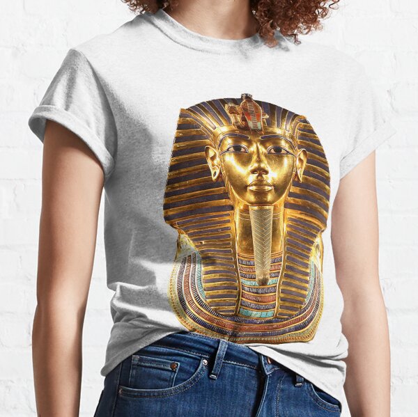 EGYPT, Egyptian, King Tut, Tutankhamun, Tutenkhamen, Tutenkhamon, pharaoh, 18th dynasty, on white. Classic T-Shirt