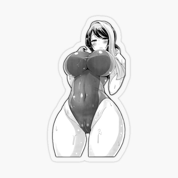 Anime Tiddy Swimsuit Transparent Sticker.