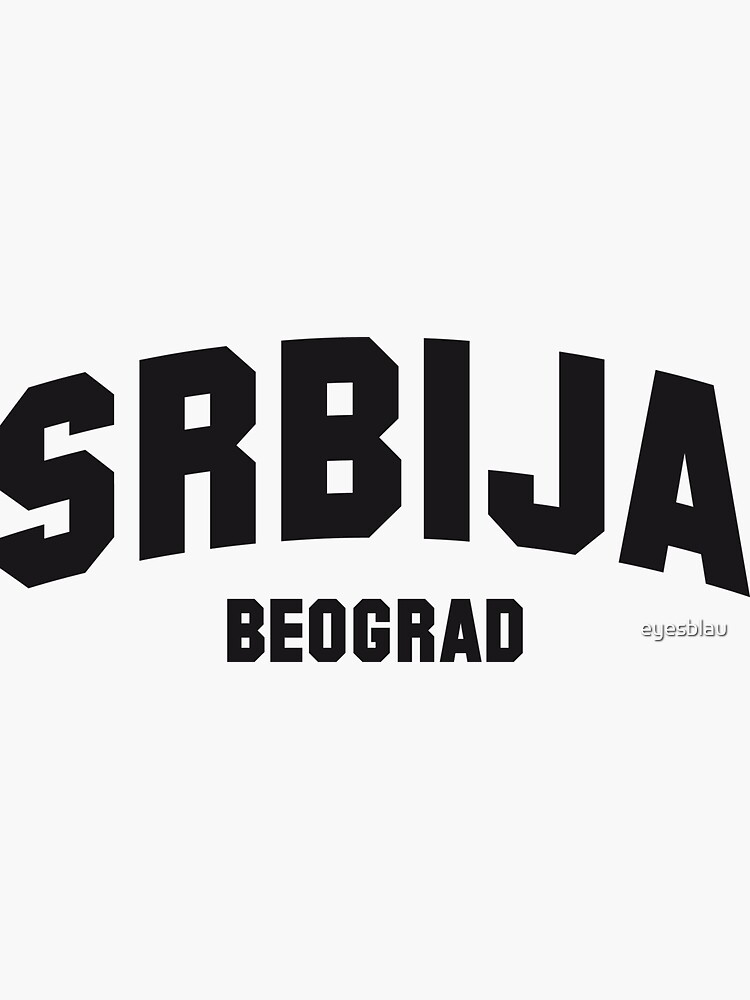 "BEOGRAD" Sticker by eyesblau | Redbubble