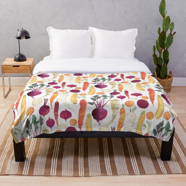 Item preview, Autumn Vegetables Pattern on White background designed and sold by Ohn Mar Win.
