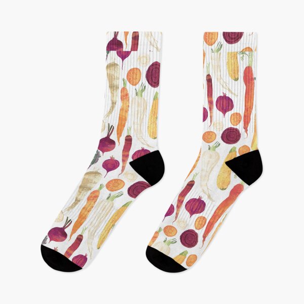 Item preview, Autumn Vegetables Pattern on White background designed and sold by Ohn Mar Win.