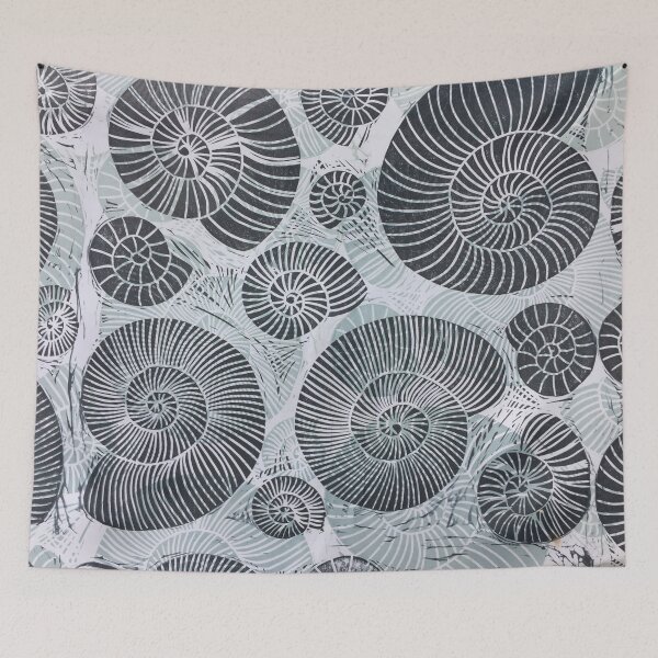 Item preview, Grey Ammonites designed and sold by Jane Dignum.