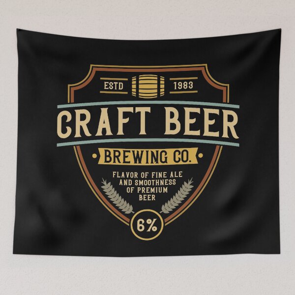 Item preview, RETRO CRAFT BEER LOGO T SHIRT TEE GIFT PRESENT BIRTHDAY CHRISTMAS designed and sold by Timcito.