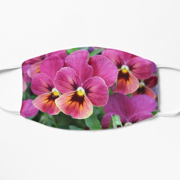 European Garden - Pink Pansy Small Mask
