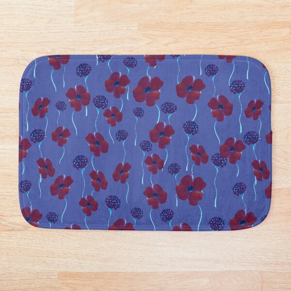 Item preview, Hand drawn bouquet of poppies and clover.  designed and sold by ivorry.