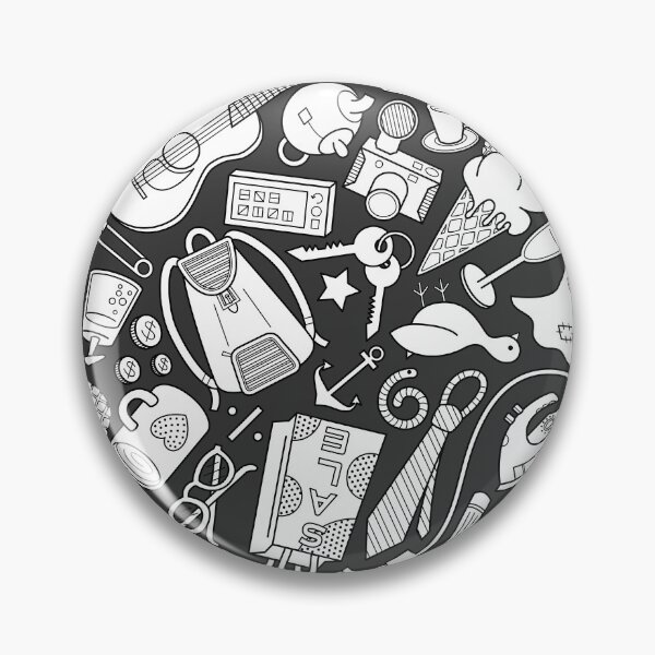 Item preview, Doodles (black and white) 2 designed and sold by freshinkstain.