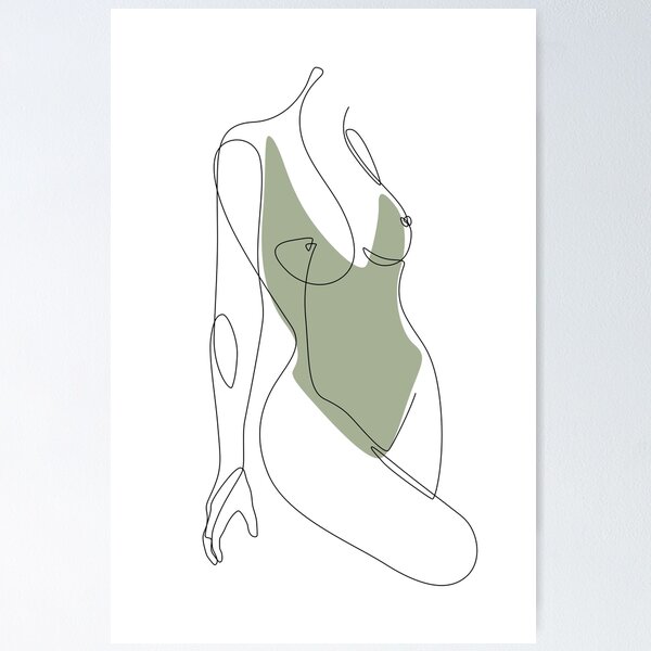 Breast line art