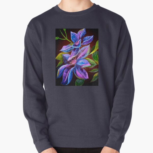 Flowers...Clematis Pullover Sweatshirt