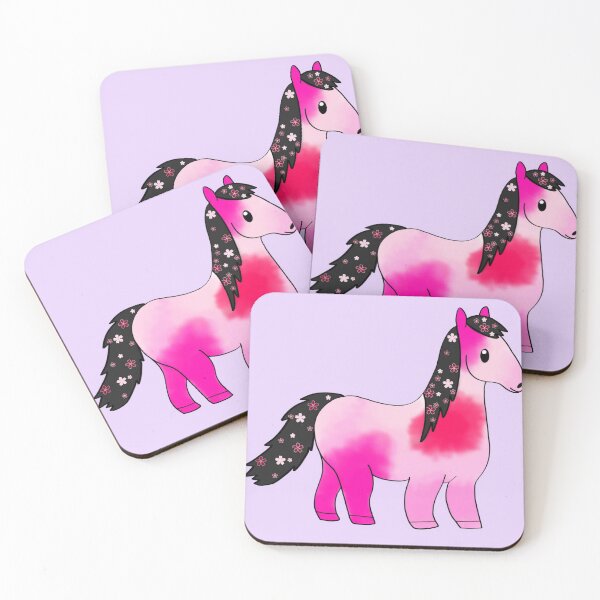 Item preview, Flowered Pink Pony designed and sold by Sunflower-Farms.