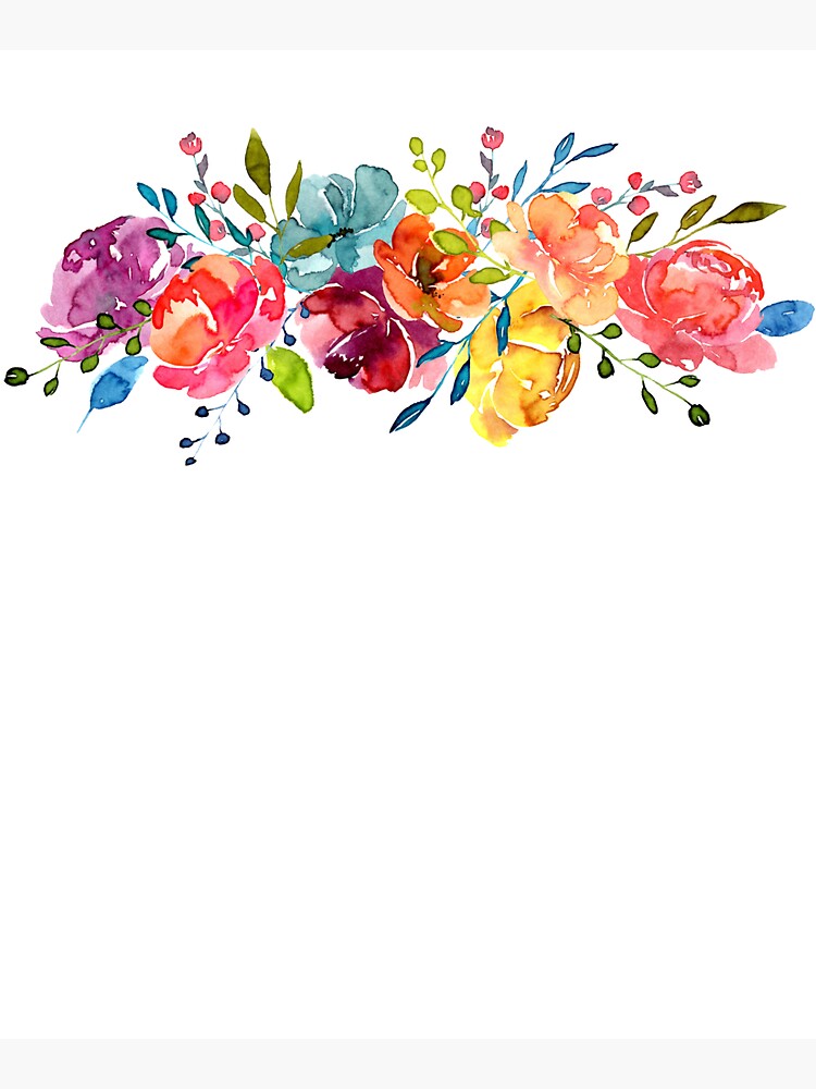 Bright Flowers Summer Watercolor Peonies by junkydotcom