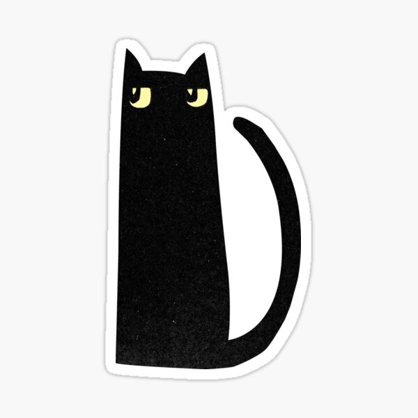 Black Cat Sticker