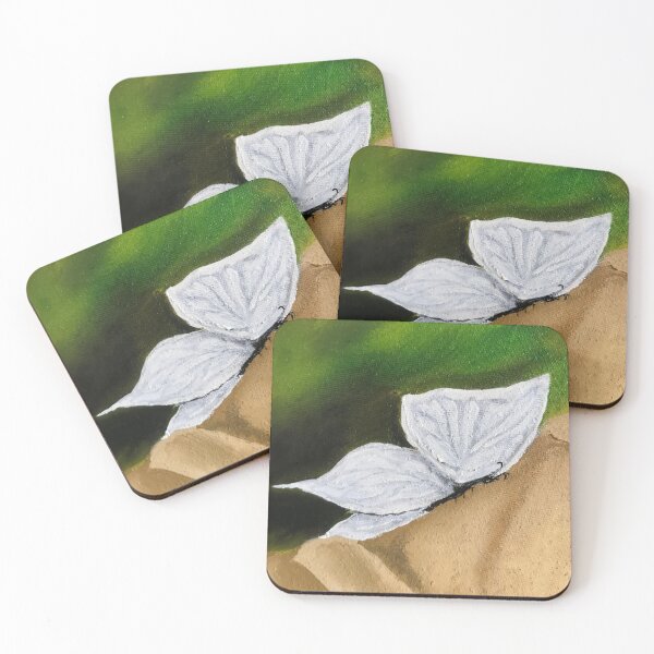 Item preview, A white butterfly with green sky designed and sold by Jleopoldo.