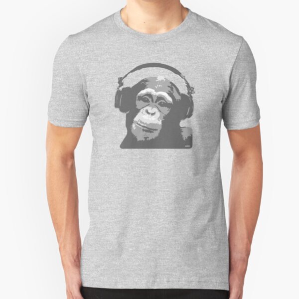 DJ MONKEY Slim Fit T-Shirt