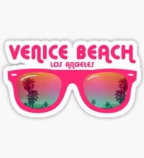 Venice Beach Sunglasses reflect Sticker