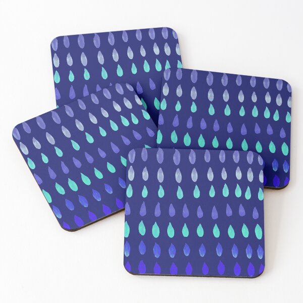 Item preview, Blue drops on Navy Blue designed and sold by Sonia Sanmartin.