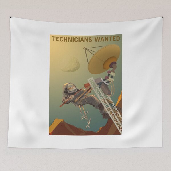 Item preview, Technicians Wanted on Mars! designed and sold by Nikki SpaceStuffPlus.