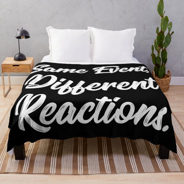 Item preview, Same Event, Different Reactions. | Stoic | Life | Quotes | Black designed and sold by Wintre2.