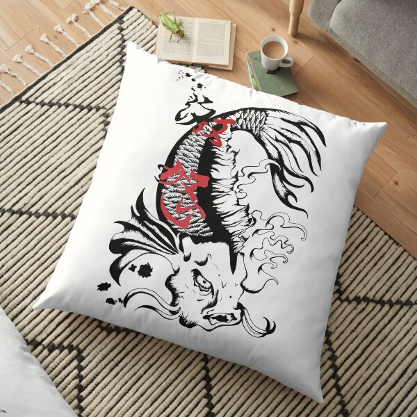 Ink Koï Coussin de sol
