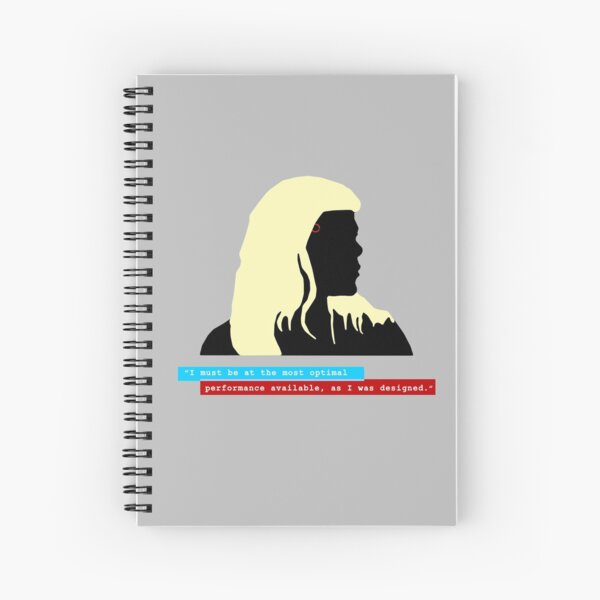 Ada - Detroit Evolution - "I must be at the most optimal performance" Spiral Notebook