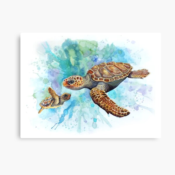 Item preview, Turtles Watercolour Splash designed and sold by Inky Paige.