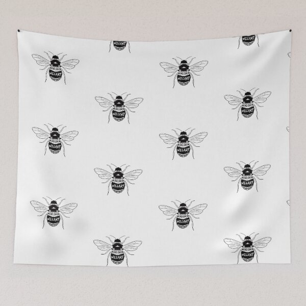 Item preview, Bee art meelaart stickers mask designed and sold by meelaart.