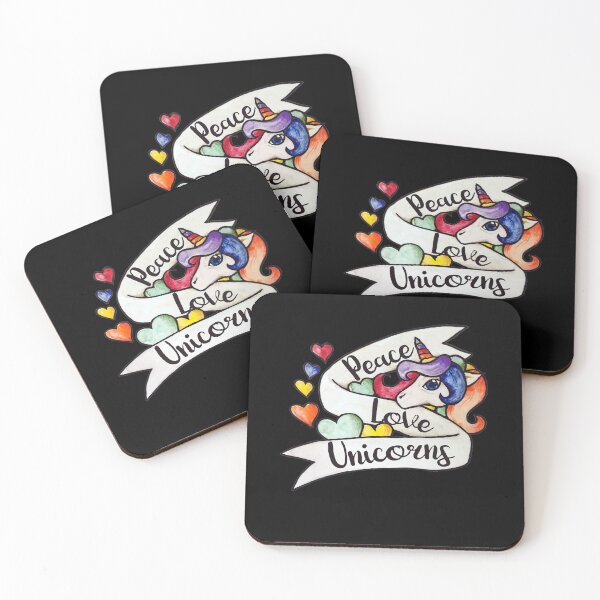 Item preview, Peace Love Unicorns designed and sold by FrictionMaxxing.