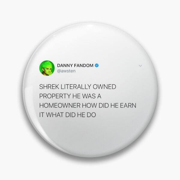 Item preview, Awsten Knight shrek tweet  designed and sold by SarahLovesBands.