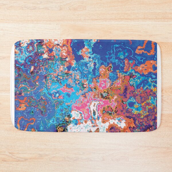 Item preview, colour spill orange and blue designed and sold by frauenbrauen.