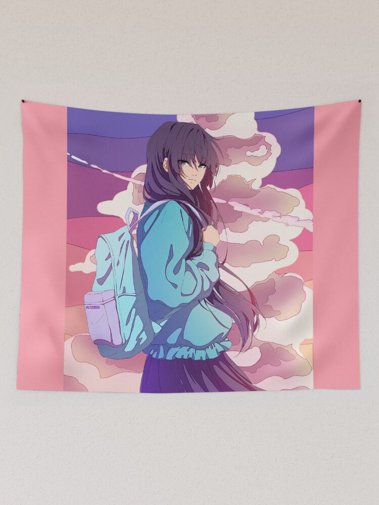 Anime discount girl tapestry