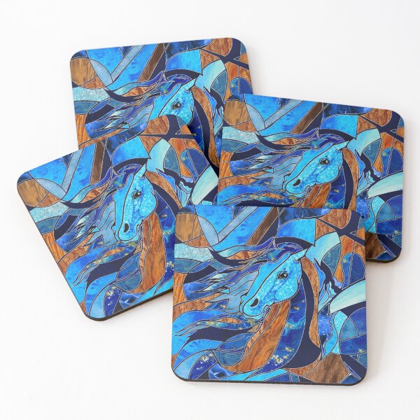Item preview, Aquarius Horse Mixed media Abstract designed and sold by k9printart.