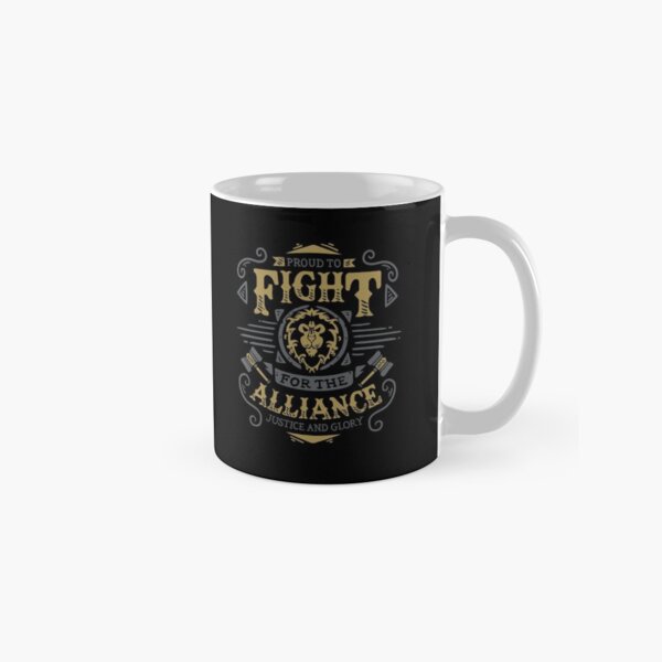 Fight for the Alliance - Gaming Rpg - Vintage art Taza clásica