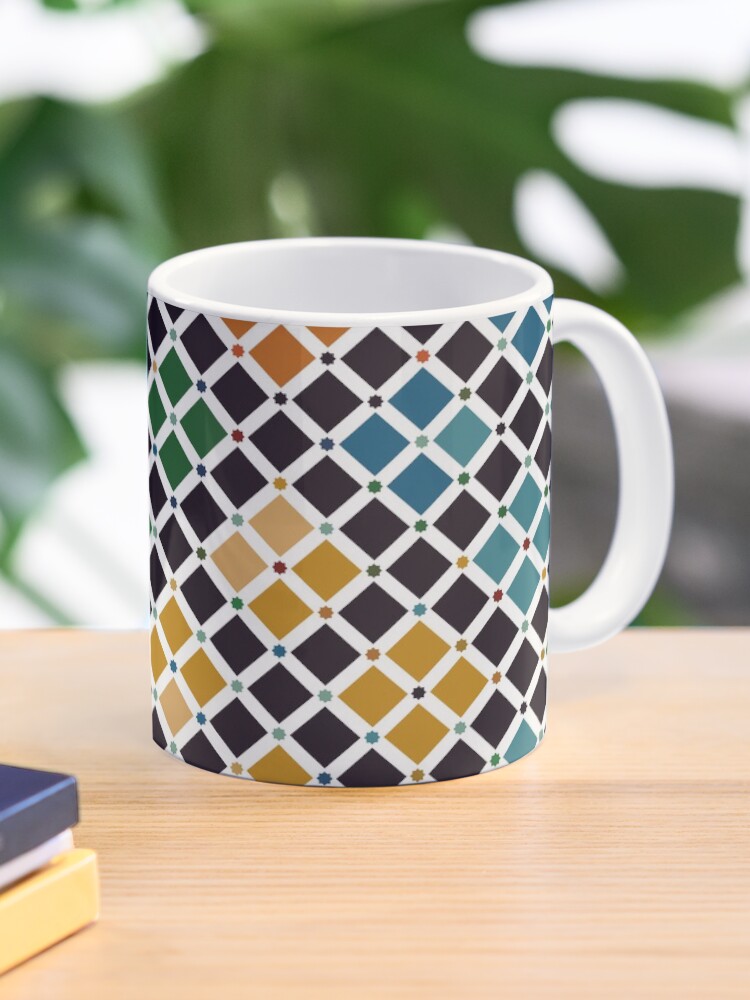 Thumbnail 1 of 6, Coffee Mug, Alhambra tile wall designed and sold by may-ray.